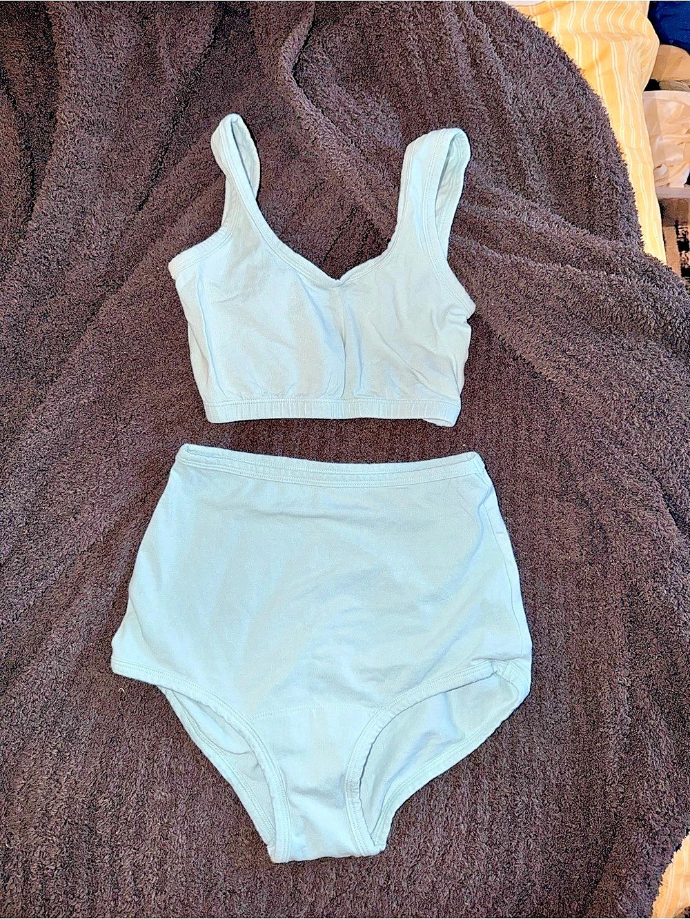ARQ Blue Bralette and High Rise Undies Set